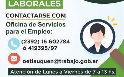 BÚSQUEDAS LABORALES VIGENTES EN LA OFICINA DE SERVICIOS PARA EL EMPLEO