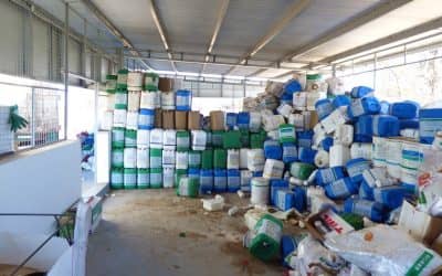 Se retiraron unos 3700 bidones del Centro de Acopio