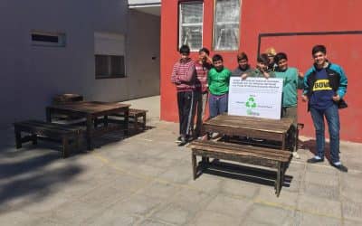 SE ENTREGARON LOS MUEBLES REALIZADOS POR EL PENAL EN EL PUNTO LIMPIO DE MARTÍN FIERRO