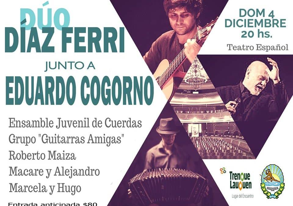 El dúo Díaz – Ferri se presenta junto a Eduardo Cogorno