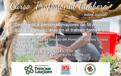 Hoy (lunes) inicia el curso para operario tambero