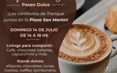 «CAFÉ A LA PLAZA”, UNA GRAN CONFITERÍA A CIELO ABIERTO, EL PRÓXIMO DOMINGO (14) EN PLAZA SAN MARTÍN