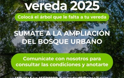 CAMPAÑA DE ARBOLADO 2025: MÁS DE 50 PERSONAS SE ANOTARON EN LA PRIMERA SEMANA Y HAY MUCHAS CONSULTAS SOBRE LA INICIATIVA