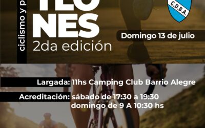 CAMPEONATO DE DUATLONES: EL DOMINGO 13 DE JULIO SE DISPUTARÁ LA SEGUNDA FECHA