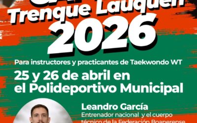EL “CAMPUS TRENQUE LAUQUEN 2026” ORGANIZADO POR LA ESCUELA MUNICIPAL DE TAEKWONDO OLÍMPICO SERÁ ESTE FIN DE SEMANA EN EL POLIDEPORTIVO