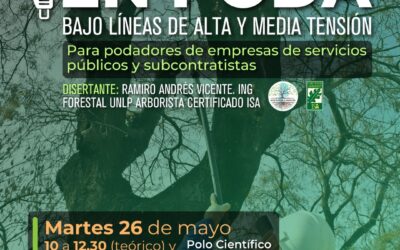 ESPACIOS VERDES DEL MUNICIPIO IMPULSA DOS CAPACITACIONES SOBRE PODA: MARTES 26 Y MIÉRCOLES 27 DE MAYO EN EL POLO CIENTÍFICO TECNOLÓGICO
