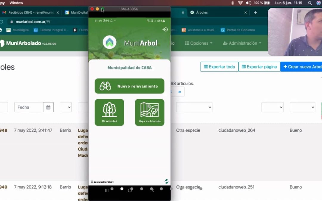 CENSO DE ARBOLADO URBANO: EL MUNICIPIO PARTICIPÓ DE UNA CAPACITACIÓN SOBRE EL USO Y ALCANCES DE LA APLICACIÓN MUNIARBOL
