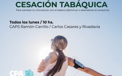 EL ESPACIO DE ACOMPAÑAMIENTO PARA LA CESACIÓN TABÁQUICA FUNCIONA TODOS LOS LUNES A LAS 10 EN EL CAPS RAMÓN CARRILLO