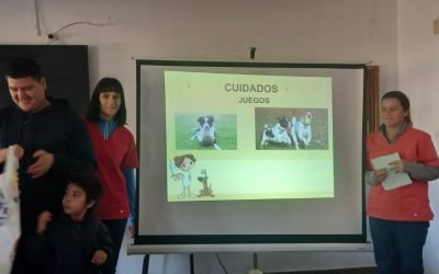 CHARLA SOBRE EL CUIDADO DE LAS MASCOTAS EN LA ESCUELA ESPECIAL Nº 502, CON MOTIVO DE CONMEMORARSE MAÑANA (SÁBADO) EL DÍA DEL ANIMAL