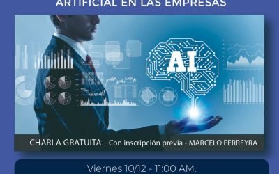 “CÓMO APLICAR LA INTELIGENCIA ARTIFICIAL EN LAS EMPRESAS”: EL SUBSECRETARIO DE MODERNIZACIÓN, MARCELO FERREYRA, DARÁ UNA CHARLA EN EL PCT