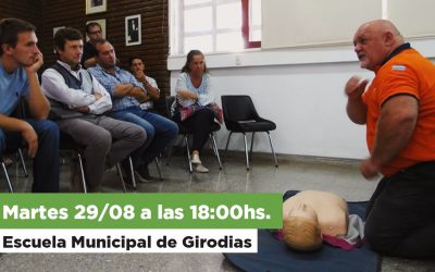 GIRODÍAS: DEFENSA CIVIL DARÁ MAÑANA (MARTES) UN TALLER DE PRIMEROS AUXILIOS CON RCP Y DEA, EN LA ESCUELA MUNICIPAL