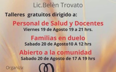 “APRENDIENDO A ACOMPAÑAR A QUIEN ESTÁ EN DUELO”: VIERNES 19 Y SÁBADO 20 LA ORGANIZACIÓN “ENLAZANDO” DICTARÁ TALLERES EN EL CENTRO CÍVICO