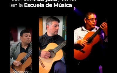 TERCER CONCIERTO DEL CICLO DE GUITARRAS, ESTE VIERNES (4) EN EL AUDITORIO DE LA ESCUELA MUNICIPAL DE MÚSICA
