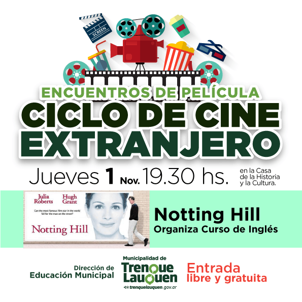 ENCUENTROS DE PELÍCULA: AHORA SE PROYECTARA “NOTTING HILL”