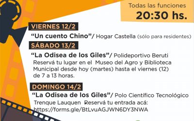 EL MUNICIPIO LANZA EL CICLO “CINE VIAJERO”, CON LA PROYECCIÓN DE “UN CUENTO CHINO” EL PRÓXIMO VIERNES (12) EN EL HOGAR MARCELO CASTELLA