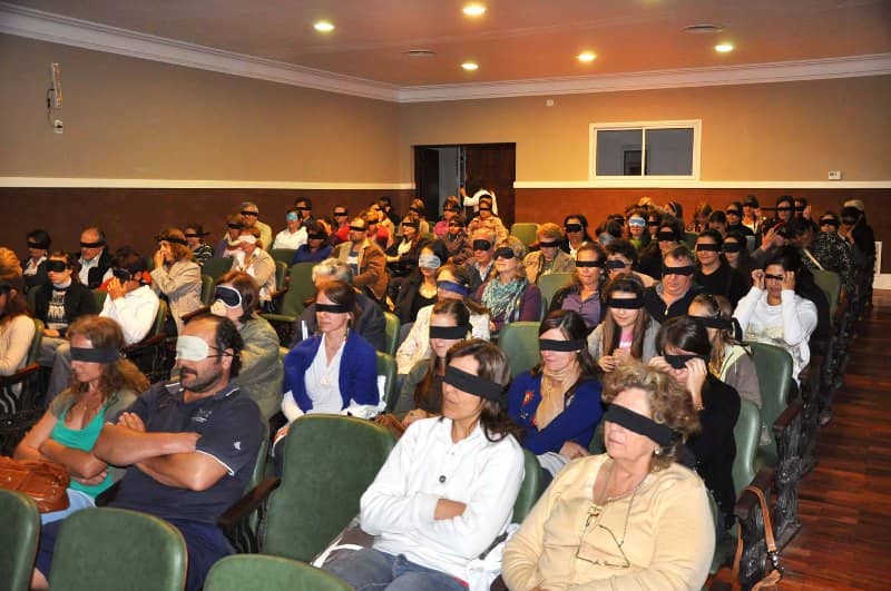 Gran participación en Cine para ciegos