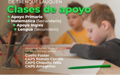 CLASES DE APOYO PARA ESTUDIANTES DE LOS NIVELES PRIMARIO Y SECUNDARIO: TODAS LAS SEDES Y HORARIOS EN LA CIUDAD CABECERA