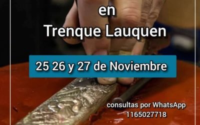 CLASES DE PLATERÍA EN TRENQUE LAUQUEN: DESDE EL VIERNES 25 HASTA EL DOMINGO 27 DE NOVIEMBRE