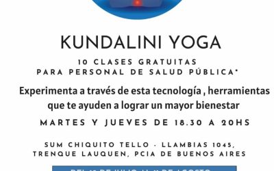 SALUD COMUNITARIA IMPULSA CLASES GRATUITAS DE KUNDALINI YOGA PARA EL PERSONAL DE SALUD PÚBLICA, DESDE EL MARTES (12) EN EL SUM CHIQUITO TELLO
