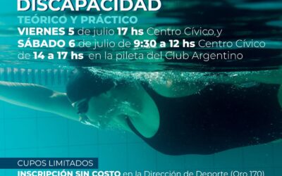 CLÍNICA DE NATACIÓN PARA PERSONAS CON DISCAPACIDAD, CON ENTRENADORES DE AMPLIA TRAYECTORIA