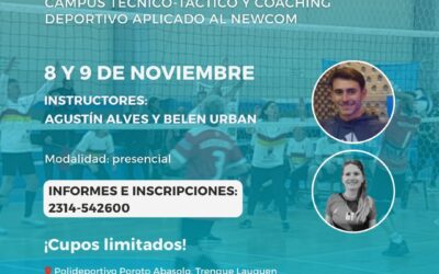 CLÍNICA DE NEWCOM EN TRENQUE LAUQUEN, EL 8 Y 9 DE NOVIEMBRE
