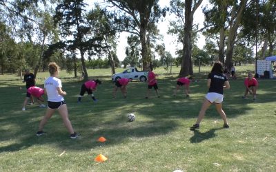 CLÍNICA DE FÚTBOL FEMENINO EN EL POLIDEPORTIVO “POROTO” ABÁSOLO, CON LA DESTACADA PARTICIPACIÓN DE JUGADORAS DE EQUIPOS DE PRIMER NIVEL