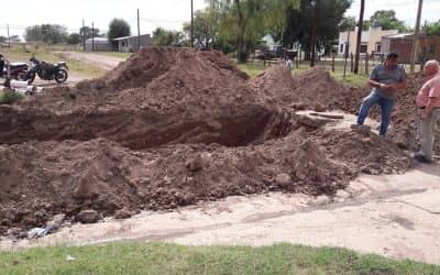 30 de Agosto: Avanzan las obras de ampliación de la obra de cloacas y las viviendas