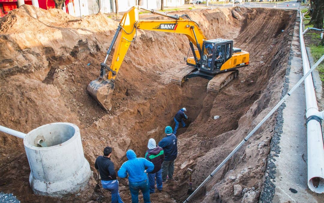 Etapa final para la obra de reparación cloacal en calle Lagos