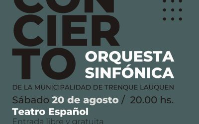 CON UNOS 40 MÚSICOS EN ESCENA, LA ORQUESTA SINFÓNICA DE LA ESCUELA MUNICIPAL DE MÚSICA DARÁ UN CONCIERTO EL SÁBADO (20) EN EL TEATRO ESPAÑOL
