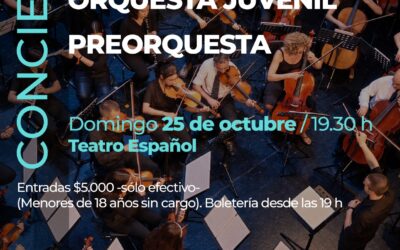 CONCIERTO DE LAS ORQUESTAS SINFÓNICA Y JUVENIL, Y LA PREORQUESTA DE LA ESCUELA MUNICIPAL DE MÚSICA EL DOMINGO 25 EN EL TEATRO ESPAÑOL