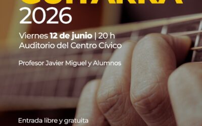 EL VIERNES 12 DE JUNIO SERÁ EL PRIMER CONCIERTO DE GUITARRA 2026 DE LA ESCUELA MUNICIPAL DE MÚSICA