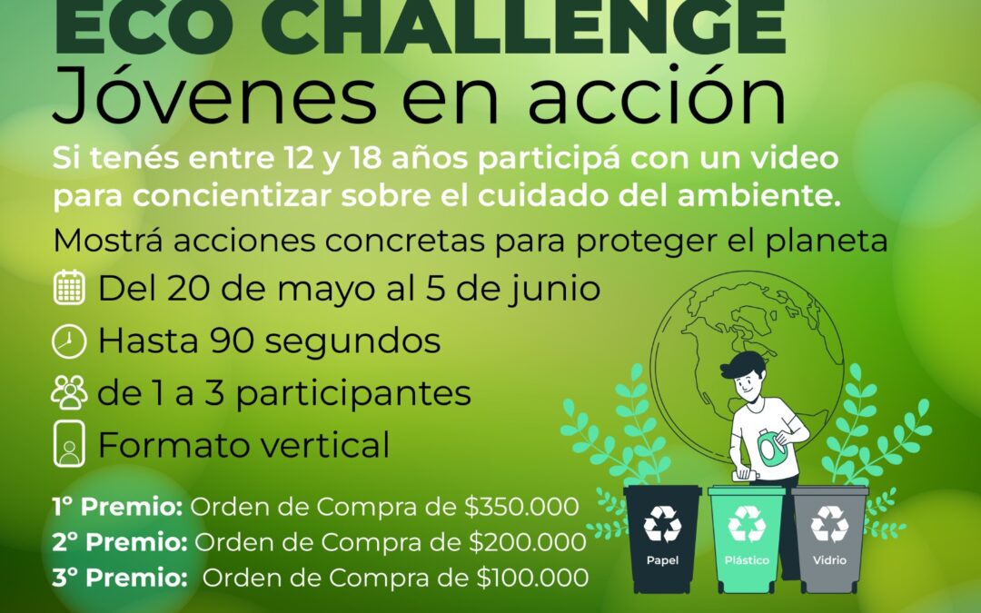 DÍA MUNDIAL DEL AMBIENTE: LA MUNICIPALIDAD LANZA UN CONCURSO DE VIDEOS PARA JÓVENES DE 12 A 18 AÑOS Y ORGANIZA UNA JORNADA AMBIENTAL, EL 8 DE JUNIO EN PLAZA SAN MARTÍN