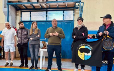 TENIS PARA CIEGOS: EL INTENDENTE FRANCISCO RECOULAT ACOMPAÑÓ EL INICIO DE LA “COPA JORGE PLANES”