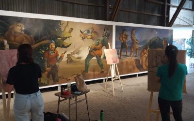 EN EL MUSEO DE ARTE MURAL “RODOLFO CAMPODÓNICO” COMENZÓ ESTA SEMANA LA CUARTA ETAPA DE “ARTE SOBRE ARTE: COPISTAS EN LOS MUSEOS”