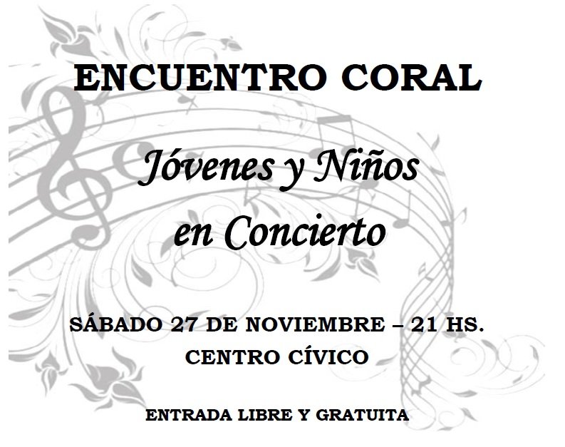 LOS COROS DE NIÑOS CANTORES Y DE JÓVENES DE TRENQUE LAUQUEN, EN UNA NOCHE DE MÚSICA Y CANTO COLECTIVO