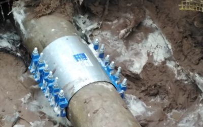 COMIENZA A RESTABLECERSE EL SERVICIO DE AGUA TRAS LA REPARACIÓN EN MONFERRAND AL 200 DEL CAÑO TRONCAL QUE HABÍA SUFRIDO UNA ROTURA POR LA CAÍDA DE UN ÁRBOL