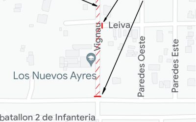 PARA AVANZAR CON LAS OBRAS, EL PRÓXIMO VIERNES (26) SE EXTENDERÁ EL CORTE SOBRE CALLE VIGNAU, DESDE BATALLÓN 2 DE INFANTERÍA HASTA RACEDO