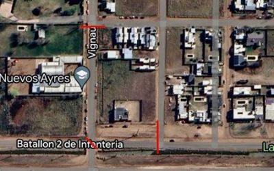 POR LA EJECUCIÓN DE OBRAS, DESDE EL PRÓXIMO MARTES Y HASTA EL LUNES 8 DE MAYO SE HARÁN CORTES SOBRE LA CALLE VIGNAU, EN DISTINTAS INTERSECCIONES