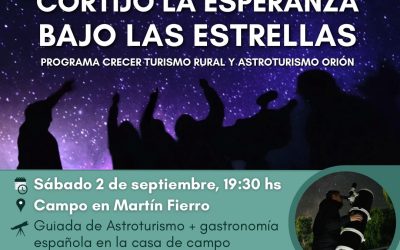 UNA NOCHE DIFERENTE: “CORTIJO LA ESPERANZA” BAJO LAS ESTRELLAS Y GASTRONOMÍA ESPAÑOLA, EL SÁBADO 2 DE SEPTIEMBRE EN MARTÍN FIERRO