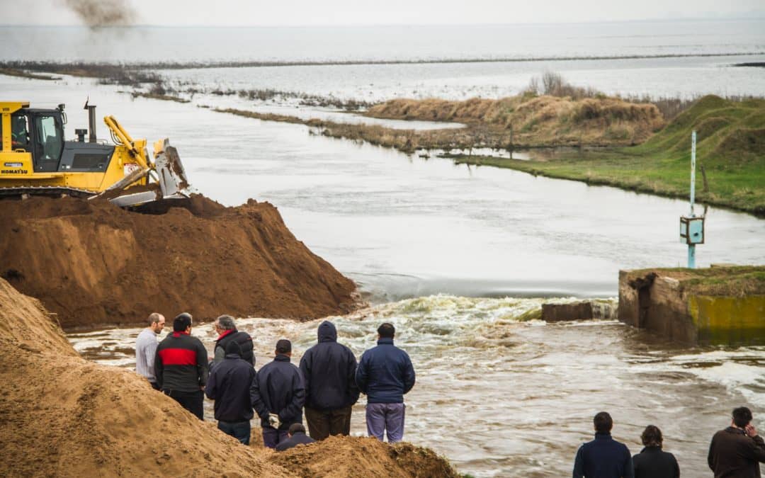 Por la lluvia se suspendieron los trabajos para cerrar la Brecha en Cuero de Zorro