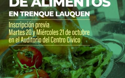 BROMATOLOGÍA MUNICIPAL DARÁ UN CURSO PRESENCIAL Y GRATUITO DE MANIPULACIÓN DE ALIMENTOS EL MARTES 20 Y MIÉRCOLES 21 DE OCTUBRE