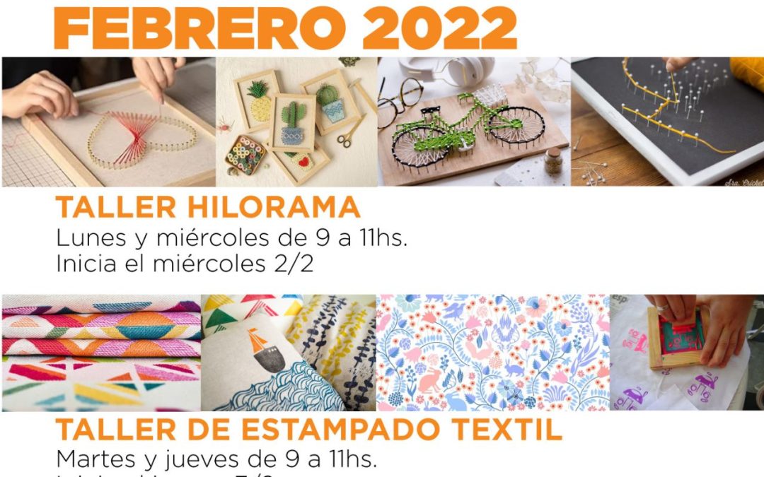 TALLERES DE HILORAMA Y DE ESTAMPADO TEXTIL EN LA ESCUELA MUNICIPAL DE BERUTI: LA INSCRIPCIÓN ESTARÁ ABIERTA DESDE EL VIERNES 21 AL 31 DE ENERO