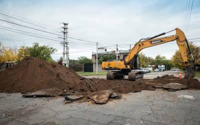 El Municipio repara un desagüe pluvial en Carmen Granada y Presidente Yrigoyen