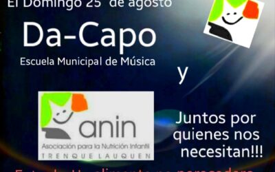 DA CAPO SE PRESENTARÁ EL DOMINGO 25 DE AGOSTO EN EL CENTRO CÍVICO A BENEFICIO DE ANIN
