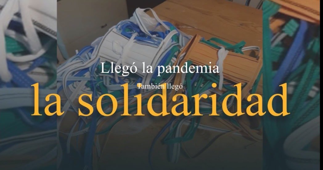 DAMAS ROSADAS Y UN PROYECTO SOLIDARIO EN EL QUE SE CONFECCIONARON ELEMENTOS DE PROTECCIÓN PARA EL PERSONAL DE SALUD DEL DISTRITO