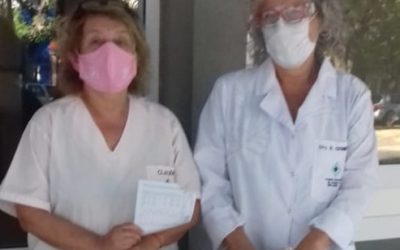 NUEVA DONACIÓN DE DAMAS ROSADAS AL HOSPITAL DR. PEDRO T. ORELLANA: FUNDAS DE CUERINA PARA COLCHONES Y ALMOHADAS