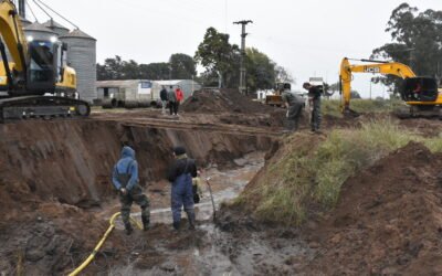 SE COMPLETÓ LA PRIMERA ETAPA DE LA OBRA DE DESAGÜES PLUVIALES EN PAUL HARRIS Y LAS VÍAS DEL FERROCARRIL: HOY SIGUEN LOS TRABAJOS