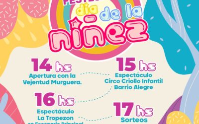 FESTEJO DEL DÍA DE LA NIÑEZ EN PLAZA SAN MARTÍN, ESTE DOMINGO (3) CON SHOWS, JUEGOS, SORTEOS Y MUCHA DIVERSIÓN