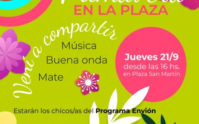 JUNTADA EN PLAZA SAN MARTÍN PARA CELEBRAR EL DÍA DEL ESTUDIANTE Y EL DÍA DE LA PRIMAVERA, EL PRÓXIMO JUEVES (21)