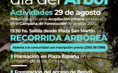 ACTIVIDADES POR EL DÍA DEL ÁRBOL: PLANTACIONES Y RECORRIDA PARA CONCIENTIZAR A LA COMUNIDAD